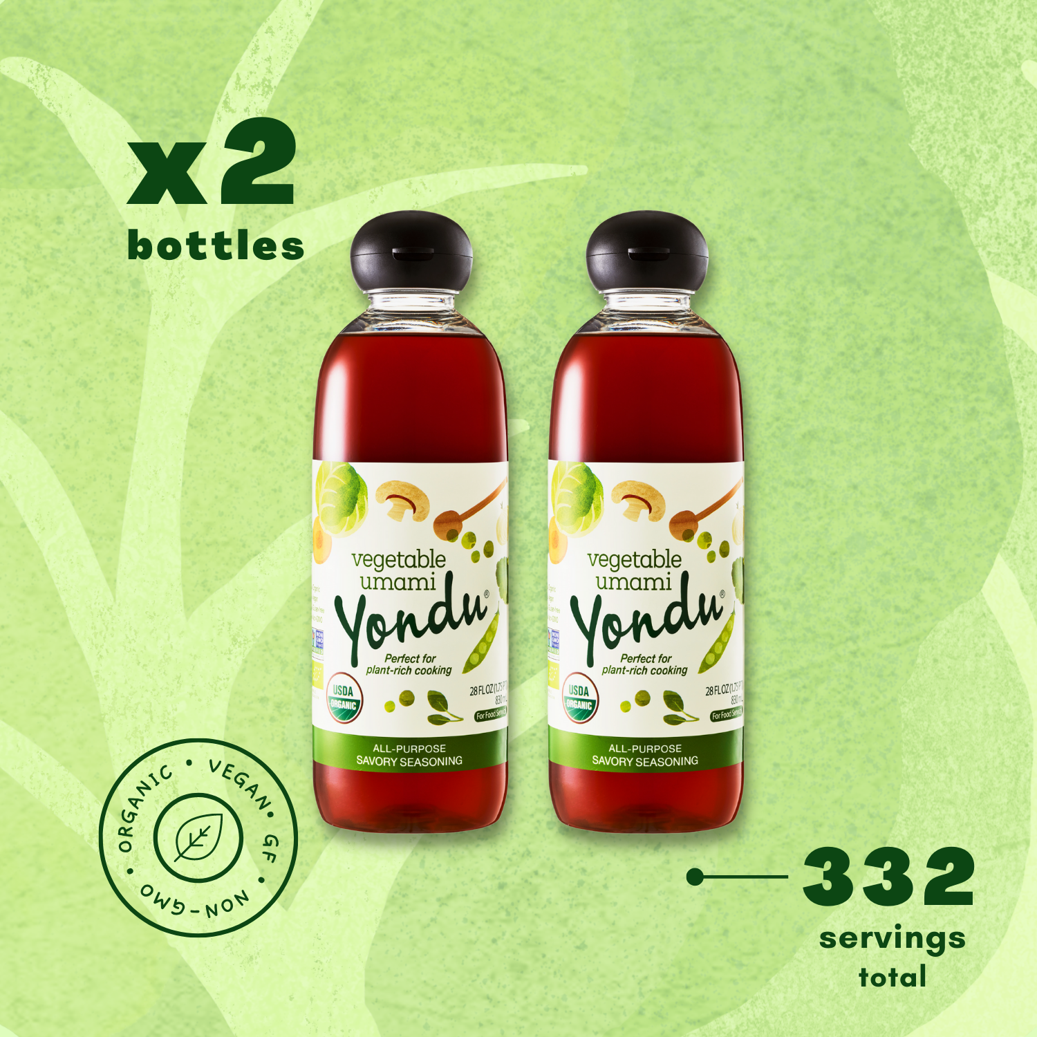 Yondu Veg Umami x 2 bottles (830ml)